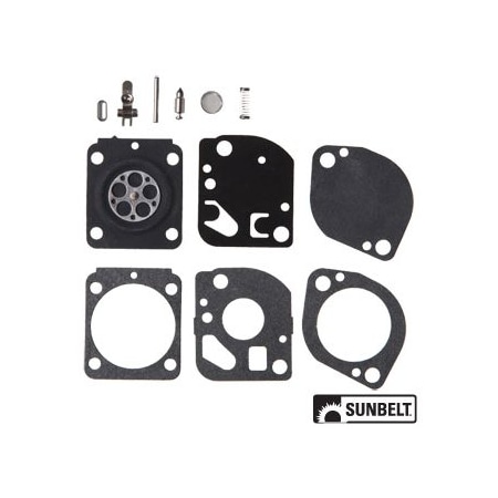 Sunbelt Rebuild Kit, Carburetor 2.5" x2.5" x1.2" A-B1ZMRB97A